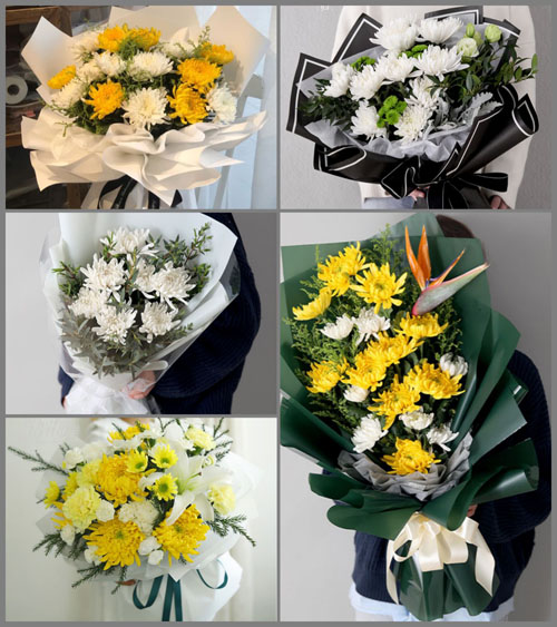 西藏林芝巴宜区更章门巴民族乡白事花束代送